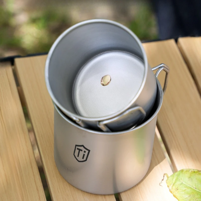 Outdoor Camping Titanium Purification Foldable Water Cup Anti-Mold Drinking Mug for Home Outdoor Picnic Beer Coffee Cold Drinks - Image 5