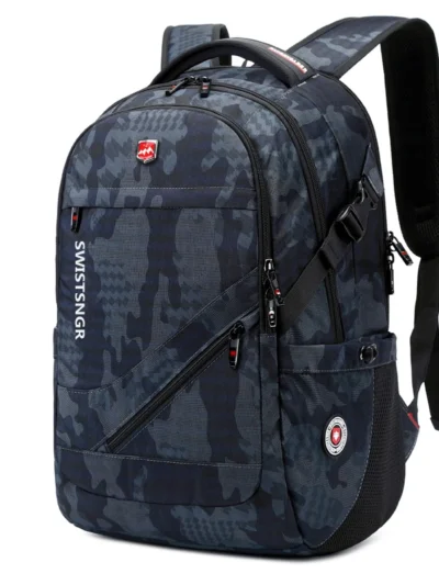 2025 New Waterproof Man Backpack Fit 17inch Laptop USB Charging Backpack Women Oxford Travel Male Bag Vintage School Bag Mochila