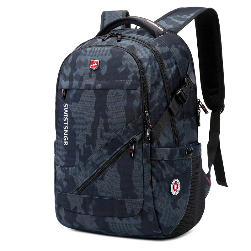 2025 New Waterproof Man Backpack Fit 17inch Laptop USB Charging Backpack Women Oxford Travel Male Bag Vintage School Bag Mochila