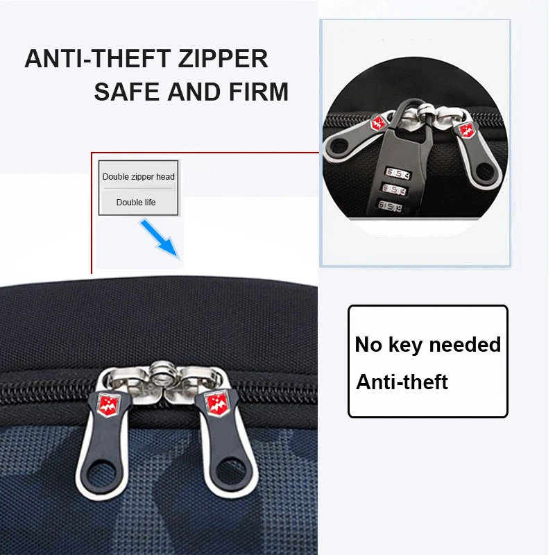 Brand Men's Backpack Anti-theft Waterproof 17inch Laptop Backpacks USB Charging Business Travel Backpack School Bag Male Mochila - Image 3