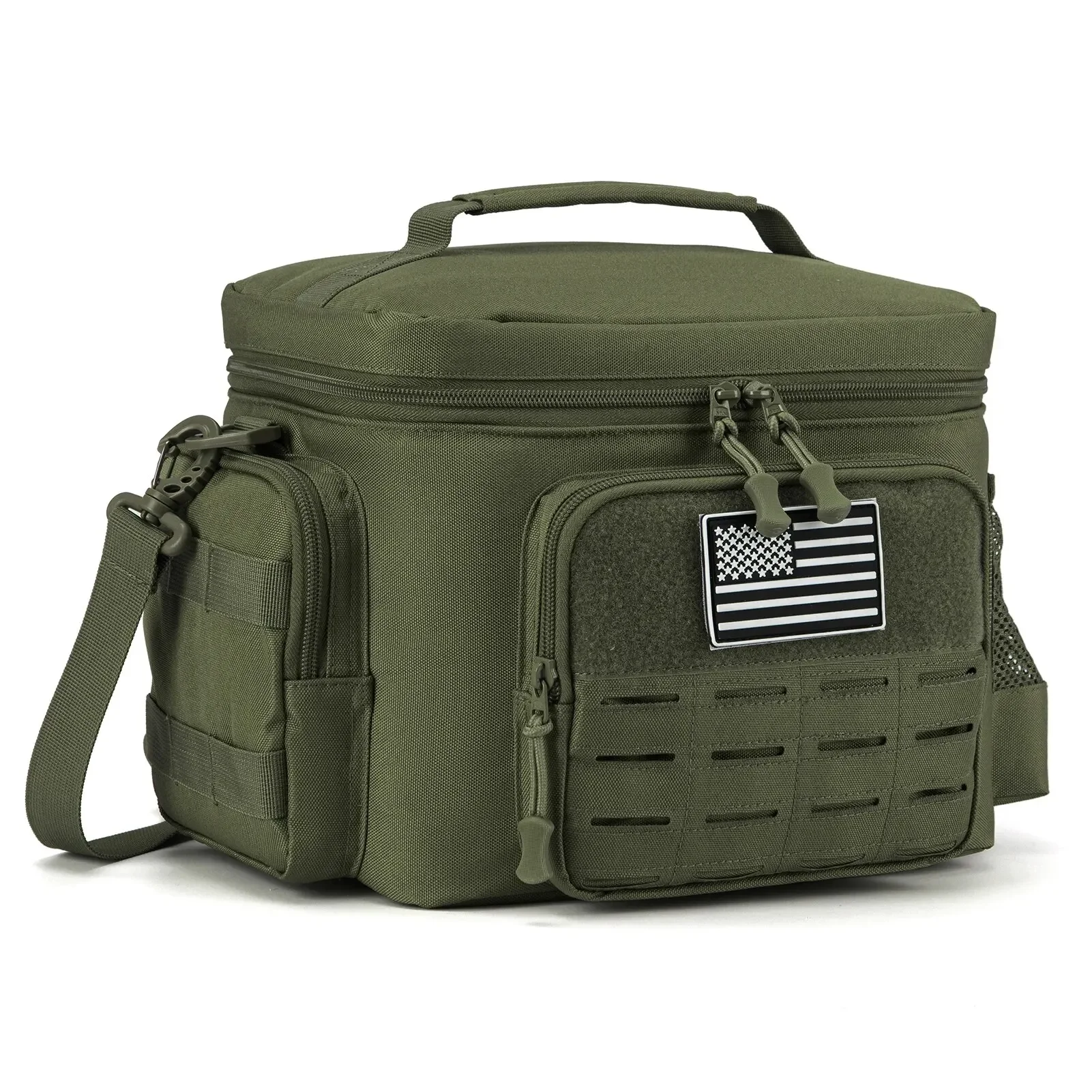 Tactical Lunch Box for Men Outdoor Heavy Duty Lunch Bag Work Leakproof Insulated Durable Thermal Cooler Bag Meal Camping Picnic - Image 8