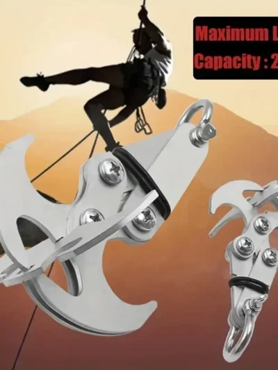1PC Outdoor climbing gravity hook stainless steel survival folding escape hook climbing heavy claw flying tiger hook