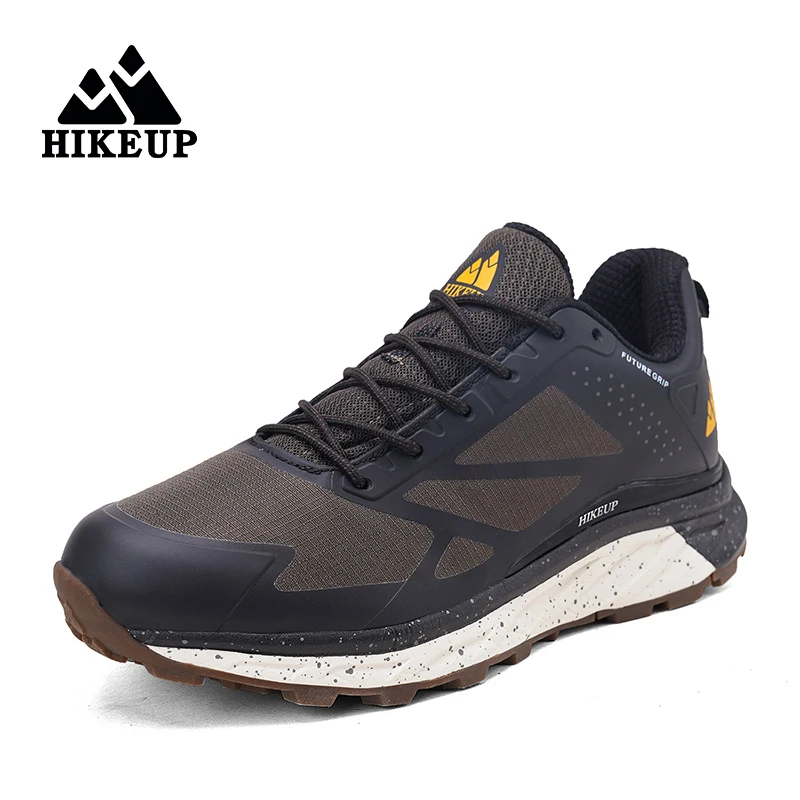 HIKEUP Men's Hiking Trail Running Shoes Breathable Hiking Sport Trail Male Comfort Trekking Running Sneakers - Image 3