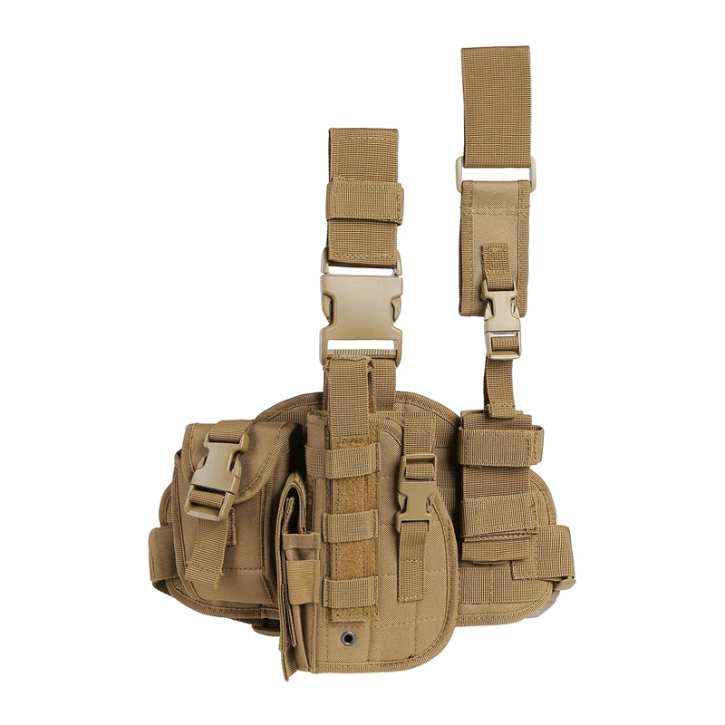 Tactical Leg Gun Holster Outdoor Multi-function Camouflage Bag Tied Leg Pistol Protective Cover Phone Pocket Hunting Gear - Image 8