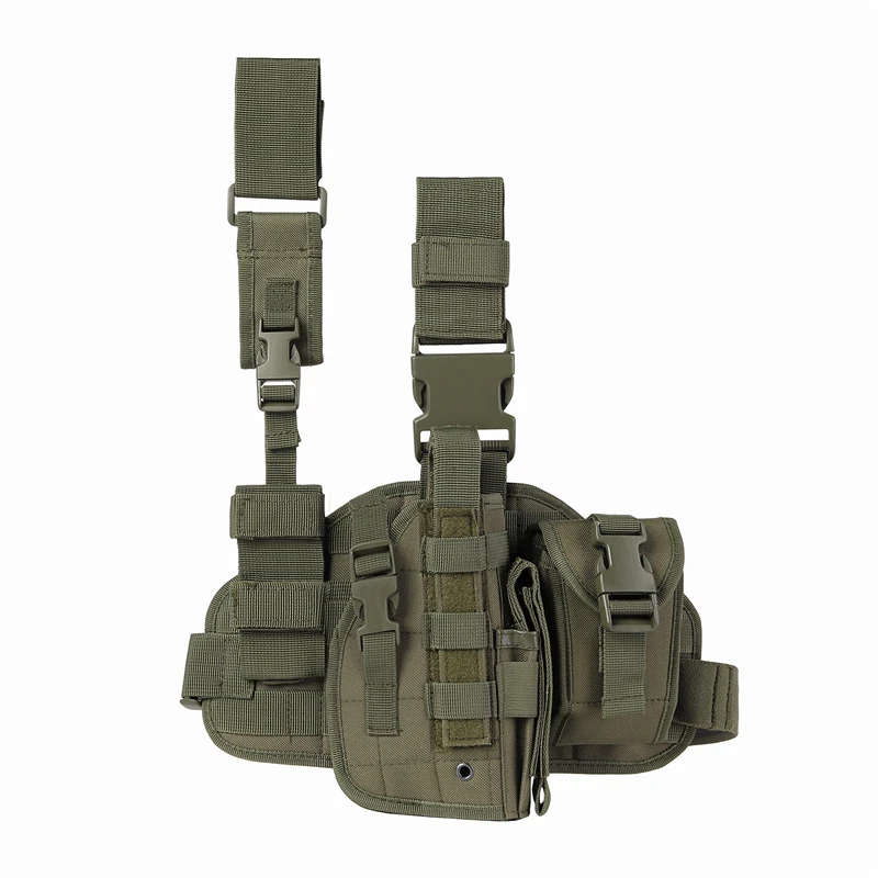 Tactical Leg Gun Holster Outdoor Multi-function Camouflage Bag Tied Leg Pistol Protective Cover Phone Pocket Hunting Gear - Image 11