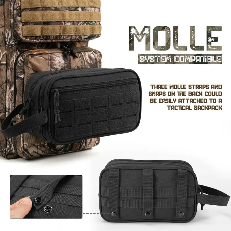 Toiletry Bag For Men Hygiene Bag Mens Shaving Kit Travel shower Bag Waist BackpackTool Molle Pouches Small Dopp Kit belt bag - Image 5