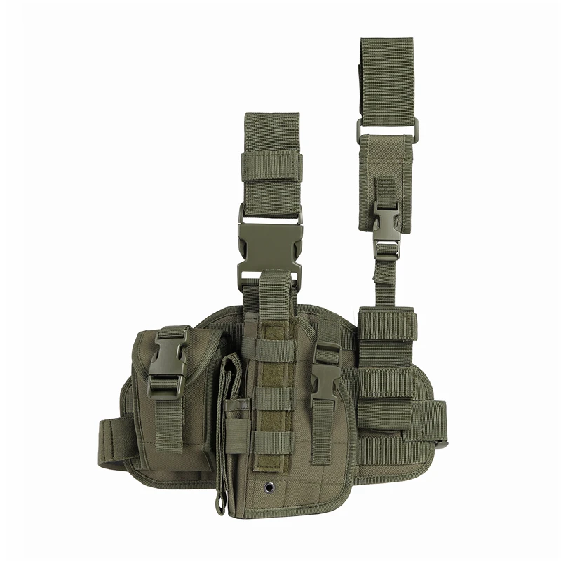 Tactical Leg Gun Holster Outdoor Multi-function Camouflage Bag Tied Leg Pistol Protective Cover Phone Pocket Hunting Gear - Image 7