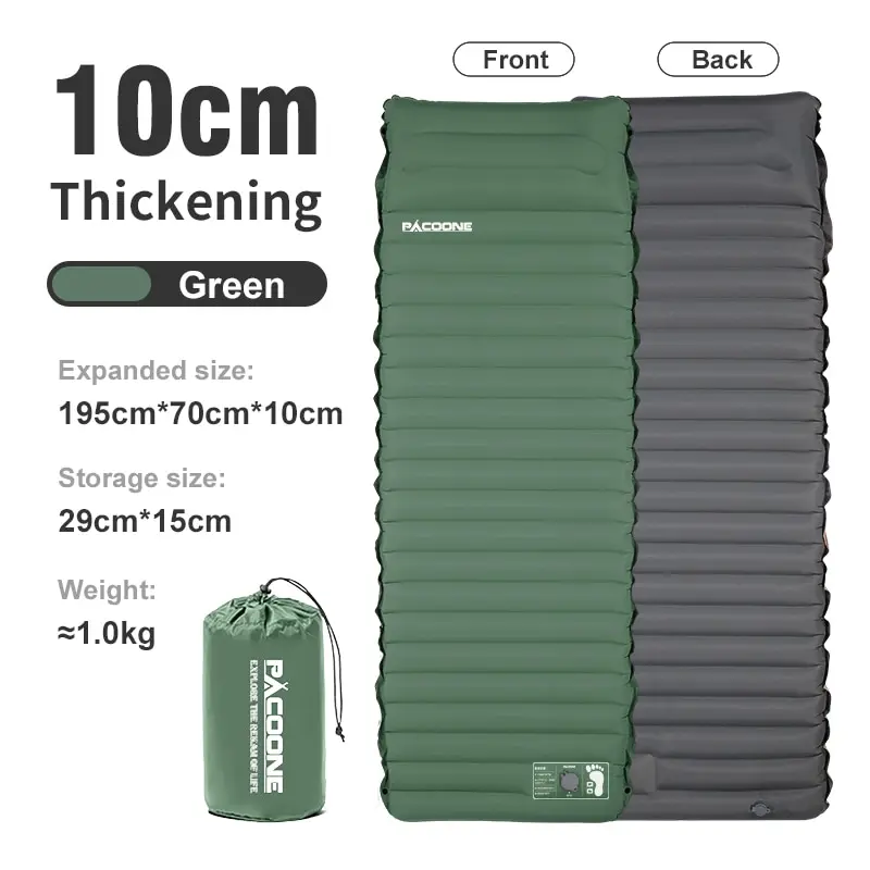 Outdoor Thicken Camping Mattress Ultralight Self-inflating Air Mattress Built-in Inflator Pump For Travel Hiking Fishing - Image 9