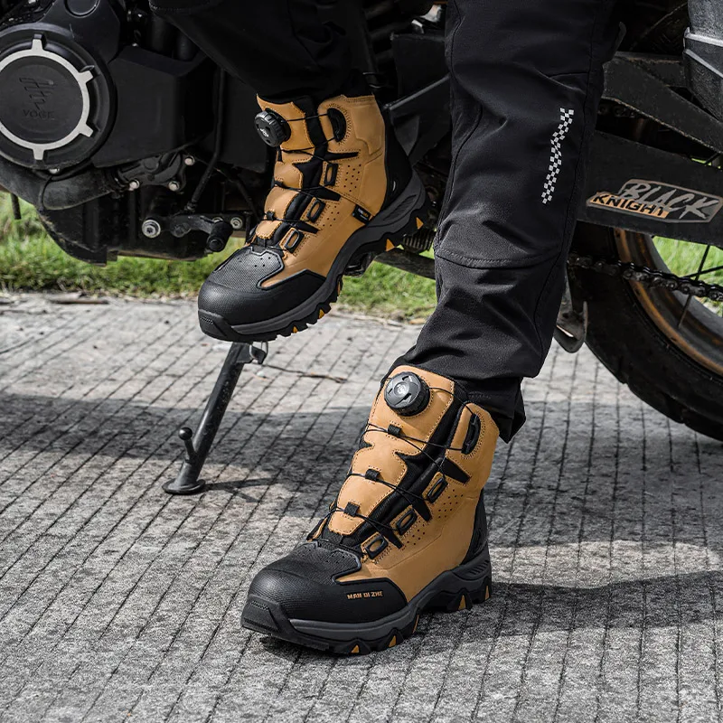 FEHER MQZ Series Motorcycle Boots Waterproof CE Level 2 Foot Protection Hiking Shoes All Season for Rider and Wilderness Climber - Image 5