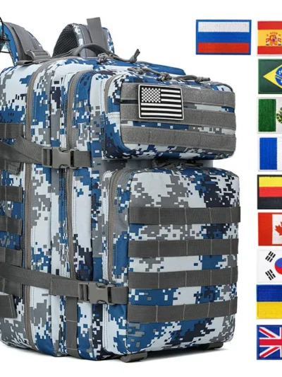 30L/50L Women Men Backpack Sport Trekking Hunting Nylon Rucksack Military Hiking Bag Navy Blue Pink Camouflage Tactical Backpack