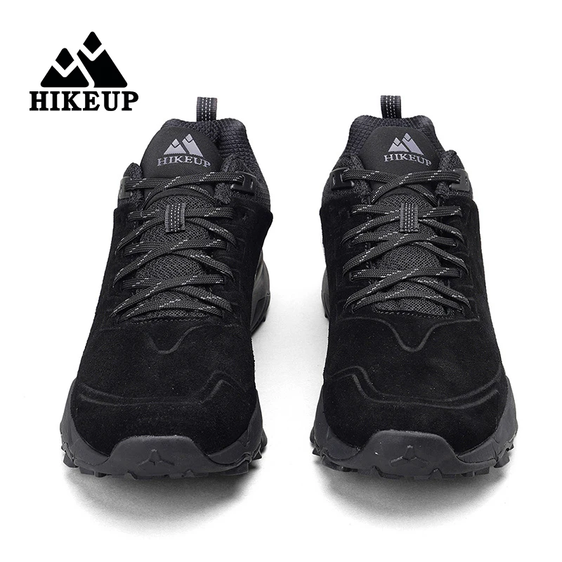 HIKEUP Hiking Shoes for Men Outdoor Sports Camping Hunting Walking Shoe Suede Genuine Leather Breathable Sneaker Non-slip - Image 3