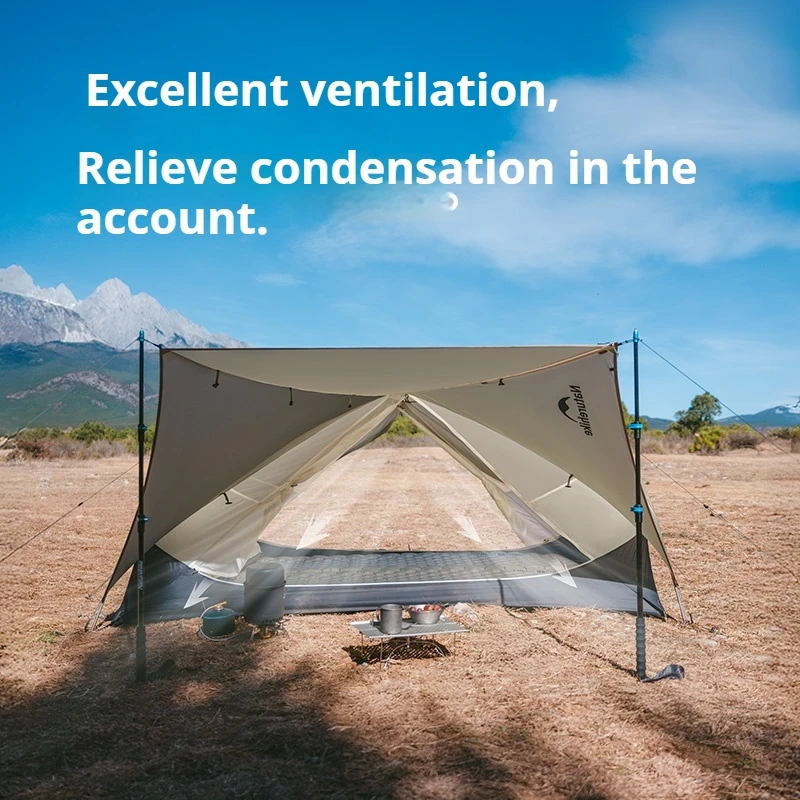 Naturehike Mongar UL Camping Tent 15D Nylon Lightweight 1 or 2 People 3 Seasons Tent Waterproof Portable Outdoor Tent With Mat - Image 6