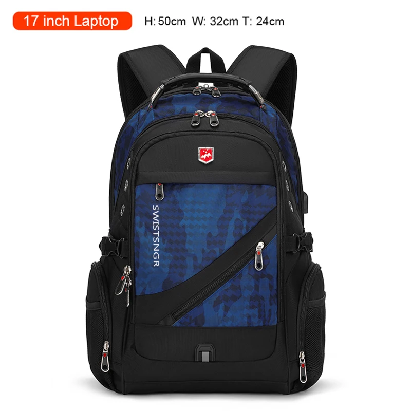 2026 Waterproof 17/20 Inch Laptop Backpack Men Airplane Travel Backpack Women Oxford Rucksack Male School Bag modern Mochila - Image 10