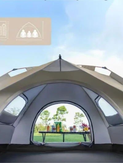 Outdoor shelter Sunshade Self-driving Travel Camping Tent Reactive outdoor Camping tent Two doors and two windows