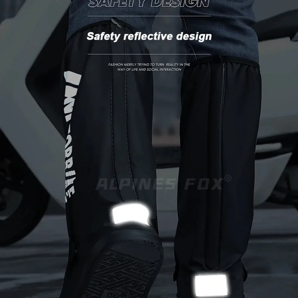 Motorcycle High Tube Rain Boots Waterproof Reflective Non-Slip Footwear Motorbike Cycling Bike Reusable Protection Accessories - Image 4