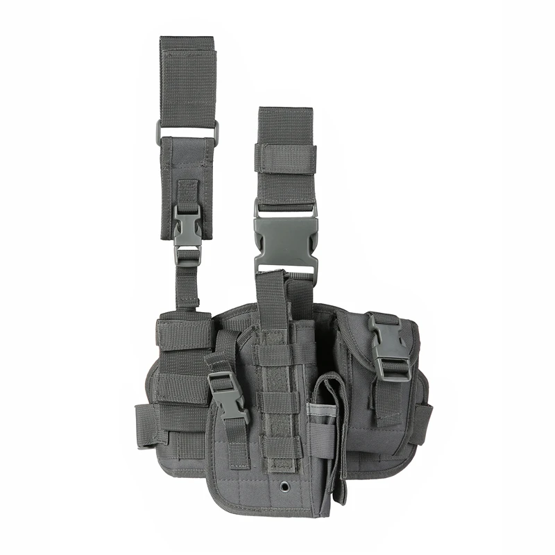 Tactical Leg Gun Holster Outdoor Multi-function Camouflage Bag Tied Leg Pistol Protective Cover Phone Pocket Hunting Gear - Image 12