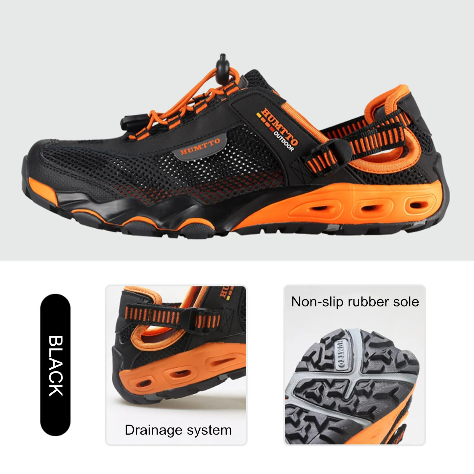 HUMTTO Summer Wading Hiking Shoes for Men Outdoor Man Sneakers Breathable Quick Drying Sports Trekking Beach Barefoot Mens Shoes - Image 9
