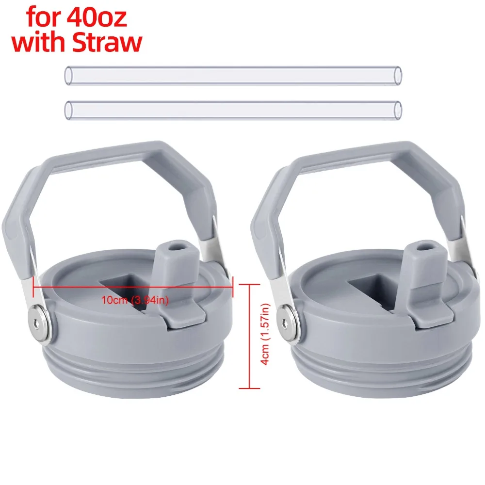 1/2PCS Cup Cap Splash Spill Proof Replaceble Tumbler Flip Straw Lid for Stanley 20/30/40oz Water Bottle Cover Lids with Handle - Image 7