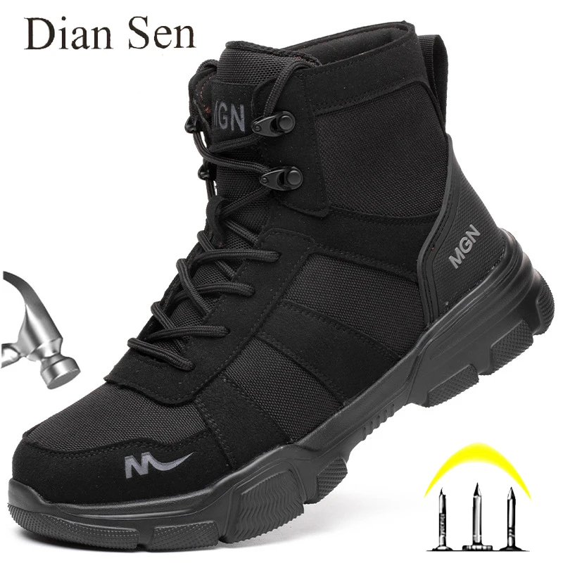 Work Boots Indestructible Safety Shoes Men Steel Toe Shoes Puncture-Proof Sneakers Women Non Slip Work Shoes Male Tactical Boots - Image 2