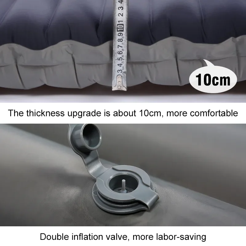 Outdoor Thicken Camping Mattress Ultralight Self-inflating Air Mattress Built-in Inflator Pump For Travel Hiking Fishing - Image 6