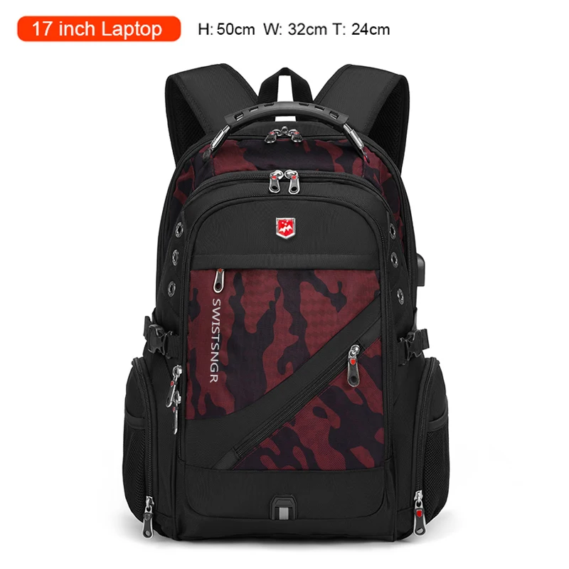 Brand Men's Backpack Anti-theft Waterproof 17inch Laptop Backpacks USB Charging Business Travel Backpack School Bag Male Mochila - Image 10