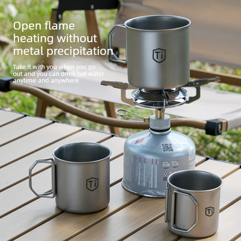 Outdoor Camping Titanium Purification Foldable Water Cup Anti-Mold Drinking Mug for Home Outdoor Picnic Beer Coffee Cold Drinks - Image 6