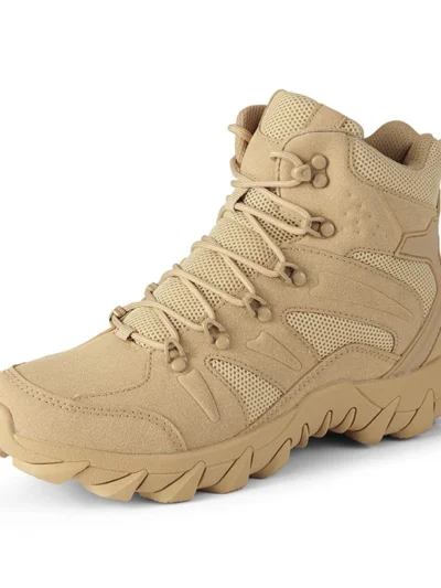 Upgraded Tactics Combat Training Boots Male Outdoors Camping Anti-wear Rapid Response Hiking Shoes Fishing Hunting Sneakers Men