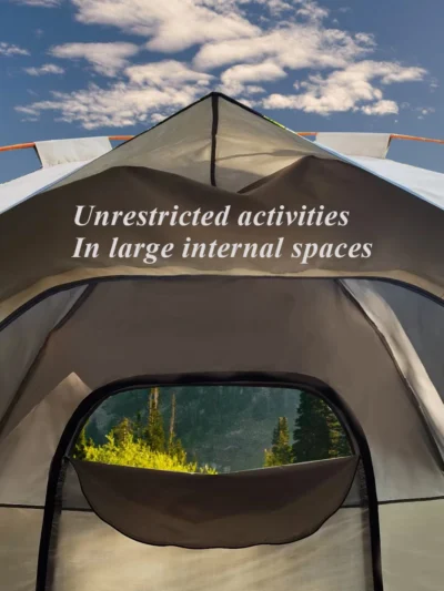 Outdoor Automatic Quick-opening Tent Automatic Rainproof Sunshine-proof Tent Two windowless doors