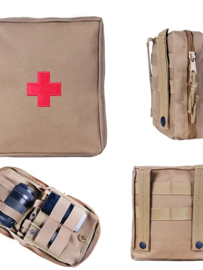 Utility 22CM Large Size Tactical Waist Bag Molle First Aid Bag Belt EDC Medical Pouch Emergency Training Bag Hunting Accessories