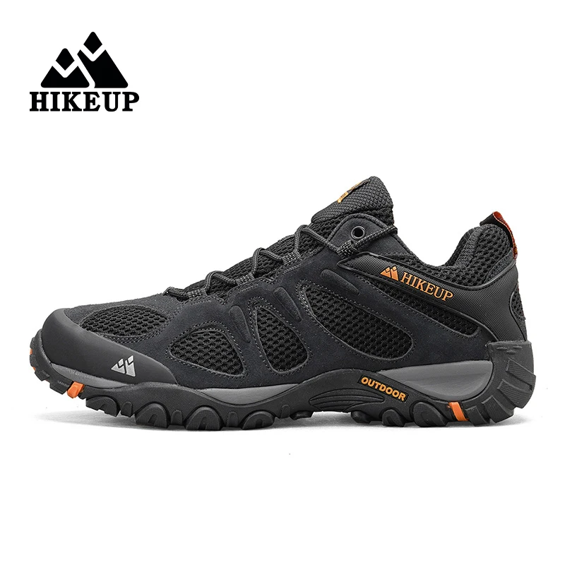 HIKEUP New Non-slip Wear Resistant Men‘s Outdoor Hiking Shoes Breathable Splashproof Climbing Men Sneaker Hunting Mountain Shoes - Image 3
