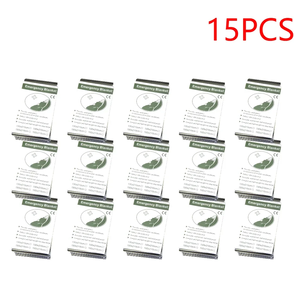 1-20PCS Emergency Blanket Outdoor Survival First Aid Kit Windproof Insulation Lifesaving PET Keep Foil Thermal Rescue Blanket - Image 10