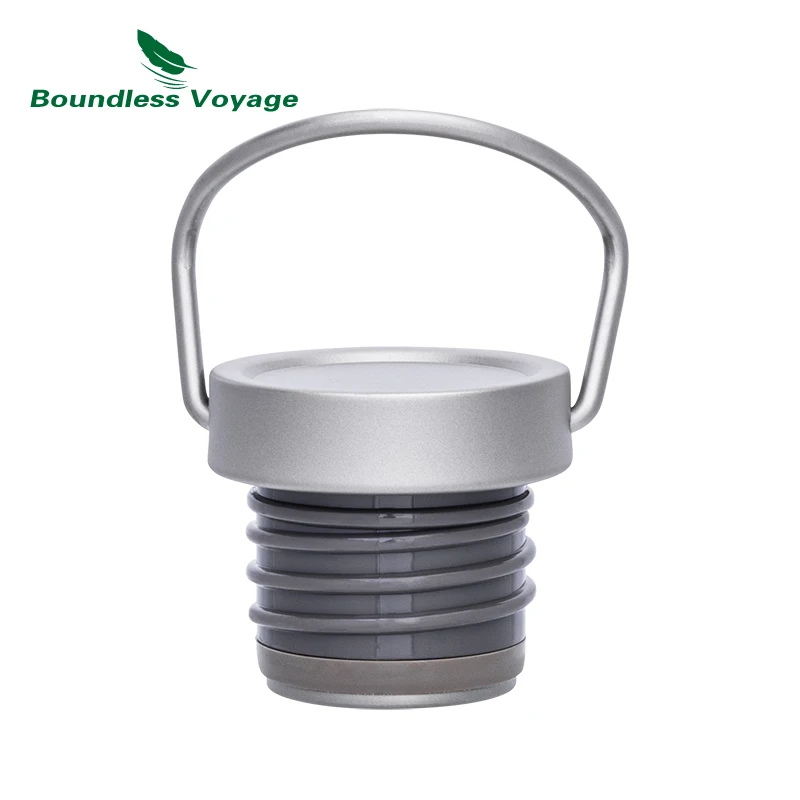 Boundless Voyage Wide Mouth Titanium Water Bottle Reusable Sport Drinking Bottle for Camping Hiking Picnic Climbing Running - Image 3