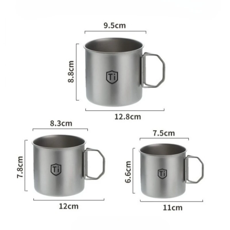 Outdoor Camping Titanium Purification Foldable Water Cup Anti-Mold Drinking Mug for Home Outdoor Picnic Beer Coffee Cold Drinks - Image 2