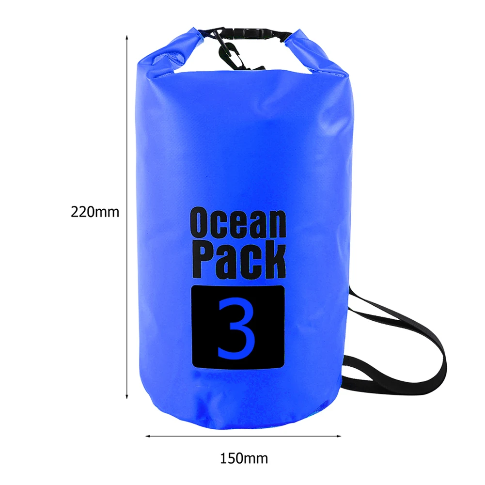 15-2L Swimming Waterproof Dry Bag Outdoor Floating Trekking Beach Backpack PVC Thickened Double-Layer Fabric IPX6 Waterproof Bag - Image 11