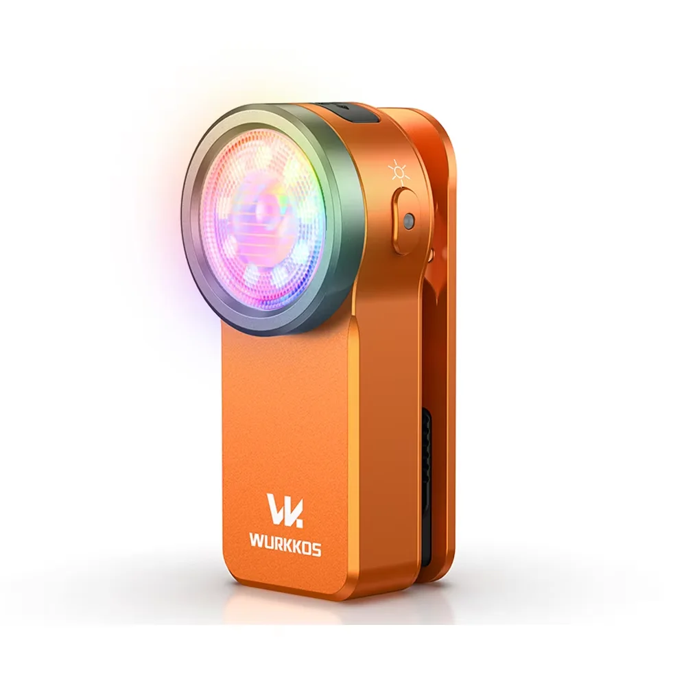 Wurkkos HD03 680LM Mini Clip Light USB Rechargeable Pocket Flashlight Spotlight/Floodlight Portable RGB Torch with Magnet - Image 11